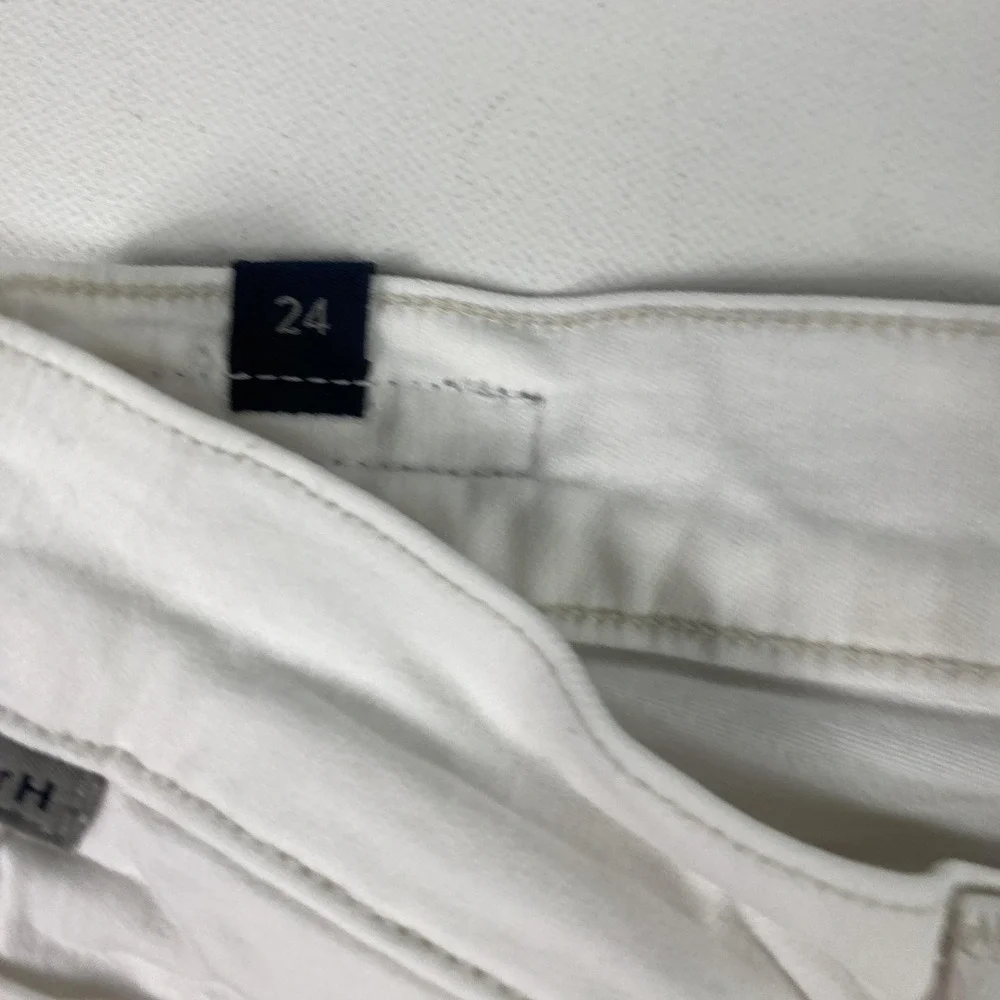 Citizens Of Humanity Elsa Jeans Womens 24 White Mid Rise Slim‎ Crop Ankle Denim
